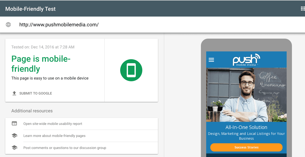 Push360 Mobile website builder